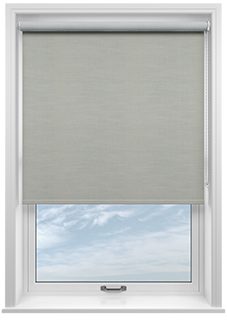 Solento (Blackout), Crisp Grey - Twist&Fit Roller Blind